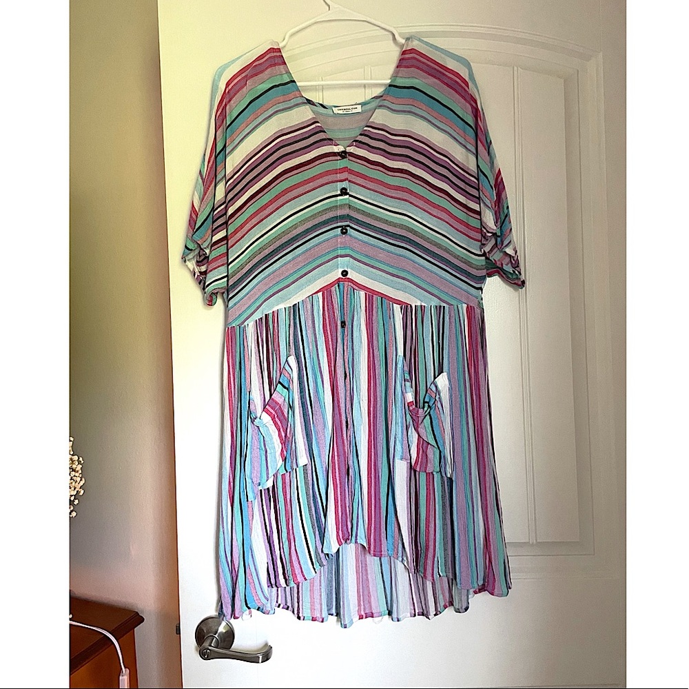 Colorful / Flowy Summer Dress - 1X